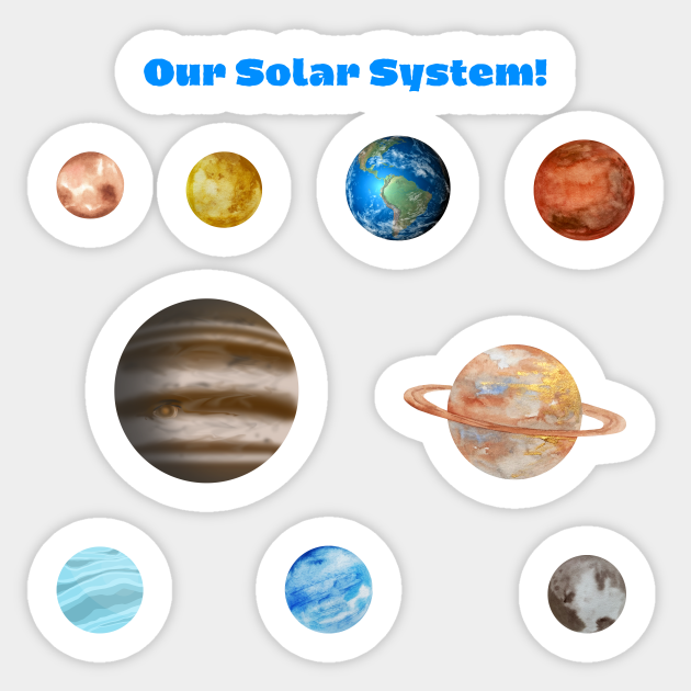 Our Solar System Space Science Sticker Pack Of The Solar